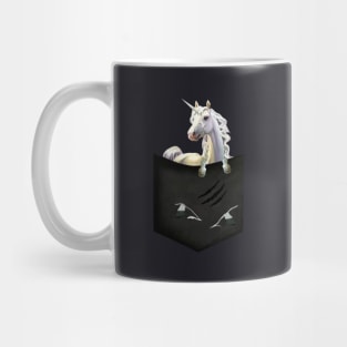 Unicorn Wild Animals Black White Dark Soul Clothing Unicorn Mug